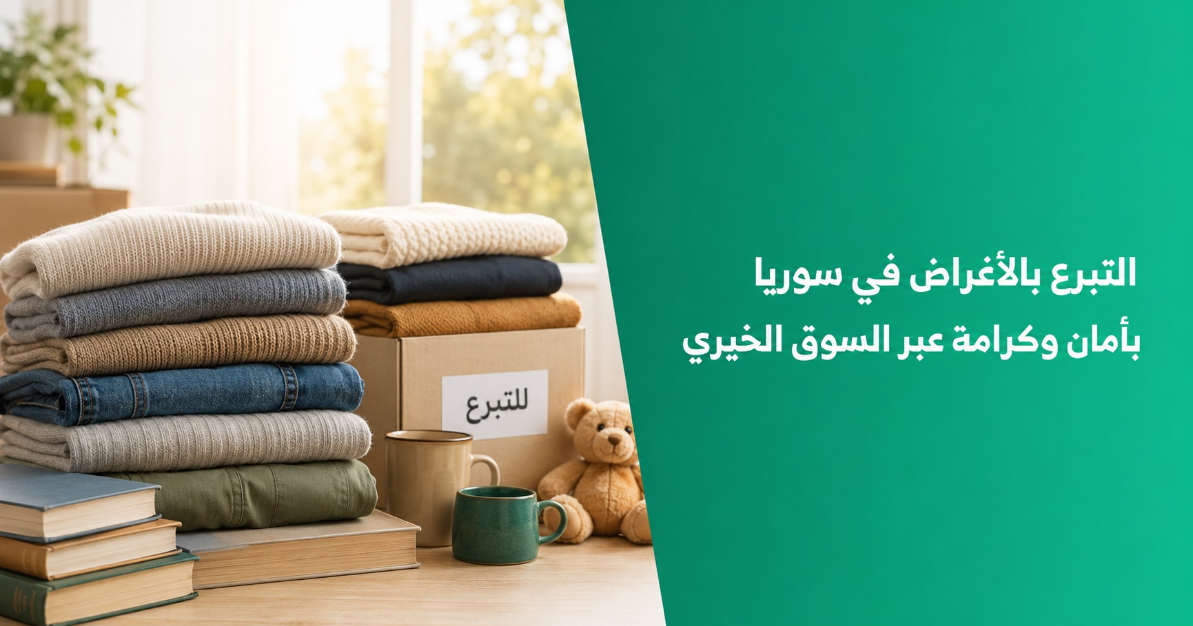 التبرع بالأغراض في سوريا بأمان وكرامة عبر السوق الخيري